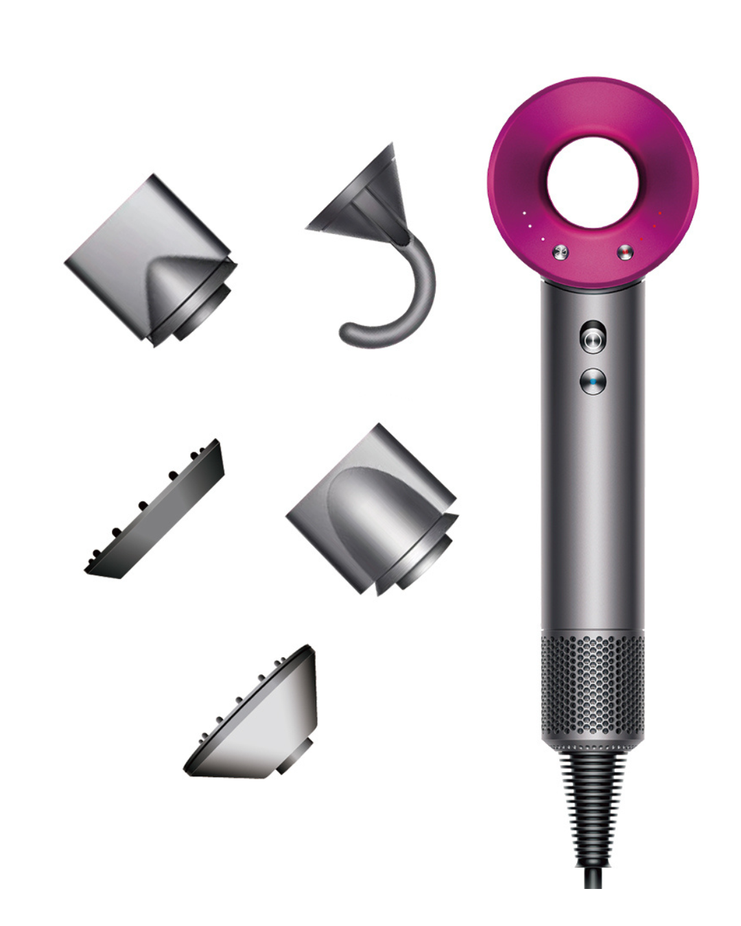 Secador de pelo profesional con cabezales imantados